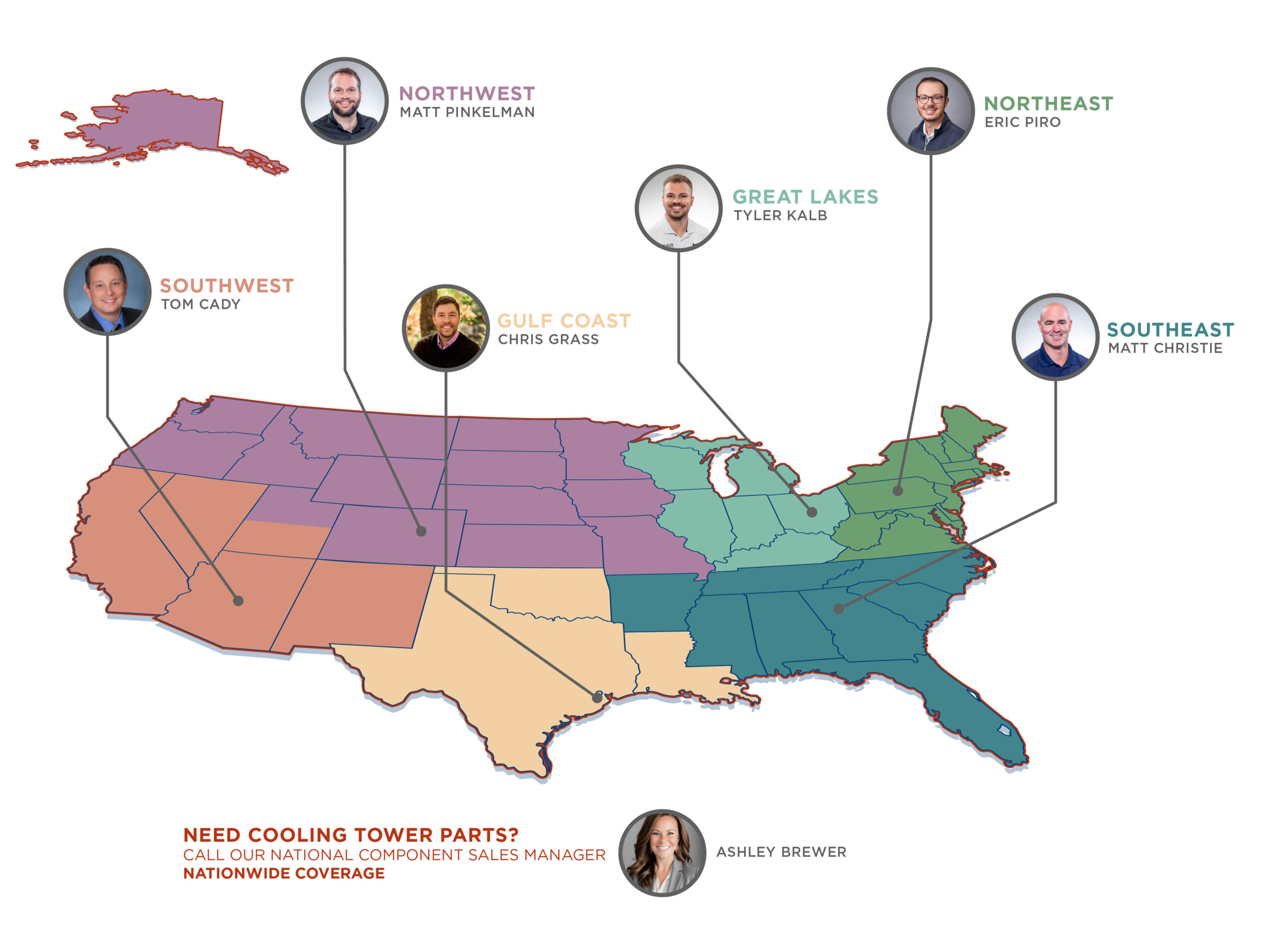 OBR Construction Sales Engineers Territory Map