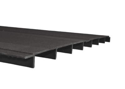 1-1/8 x 1/8 FRP Gray FRP Solid Anti Skid Deck Board