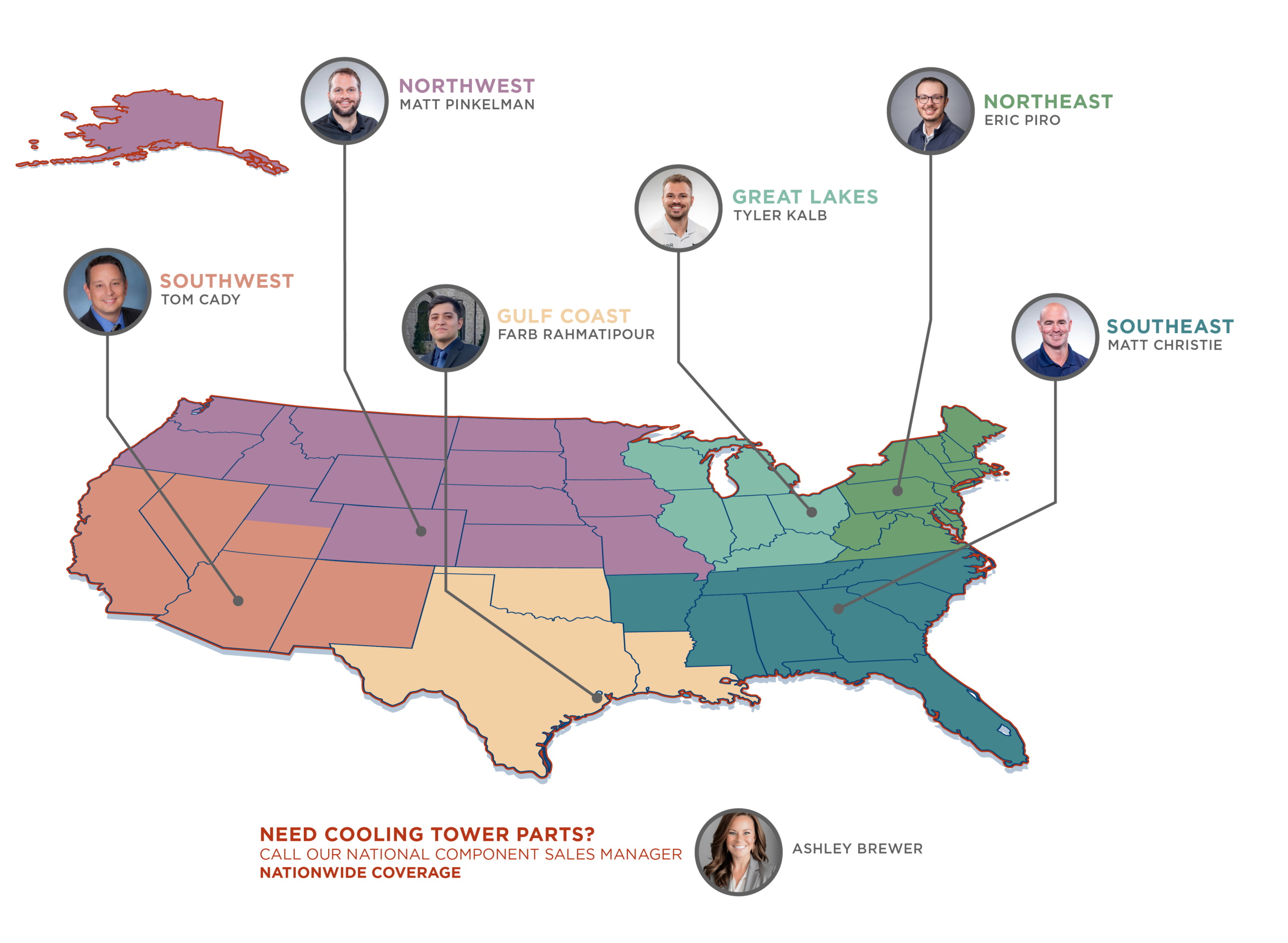 OBR Construction Sales Engineers Territory Map